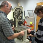 Setting up the bandsaw
