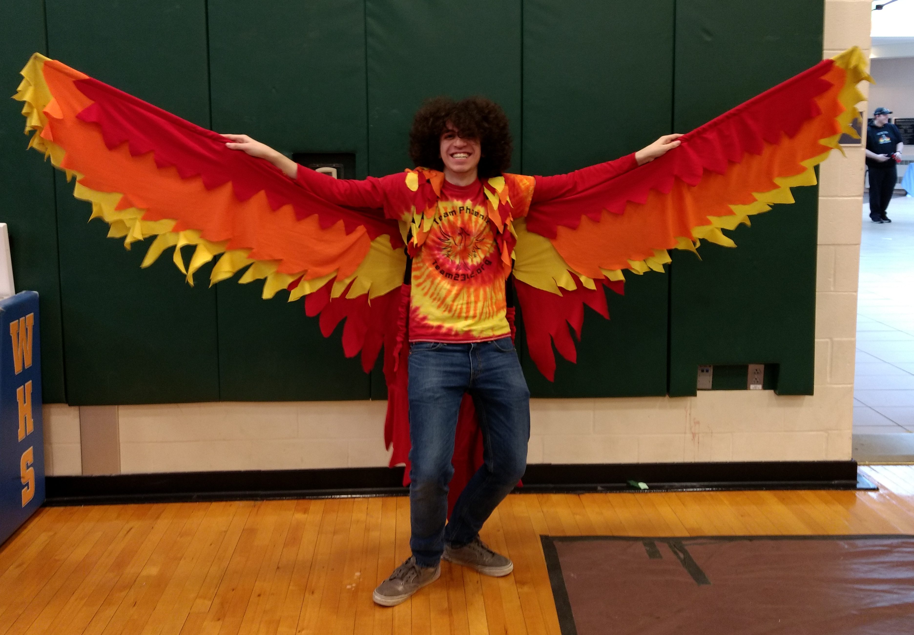 Is it Ed the Eagle? No, its the Team Phoenix Mascot!