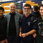 Woodie Flowers with some of our student members at SNHU